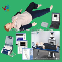 Advanced AED and trauma Sims mannequin de formation médicale manikin manucure